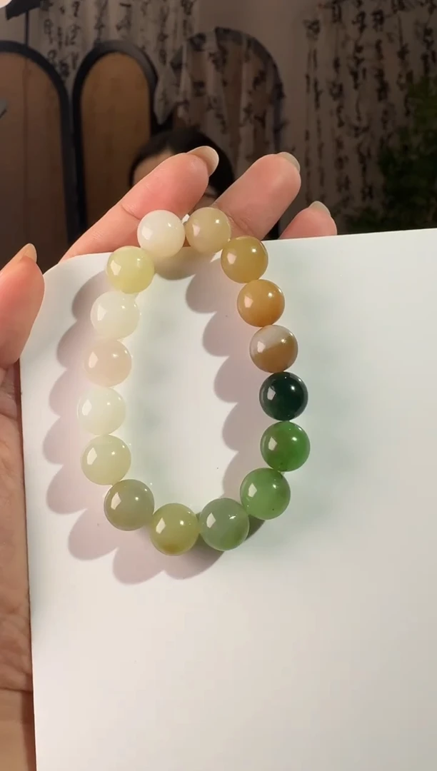 未镶嵌手串和田玉多宝手串 12mm