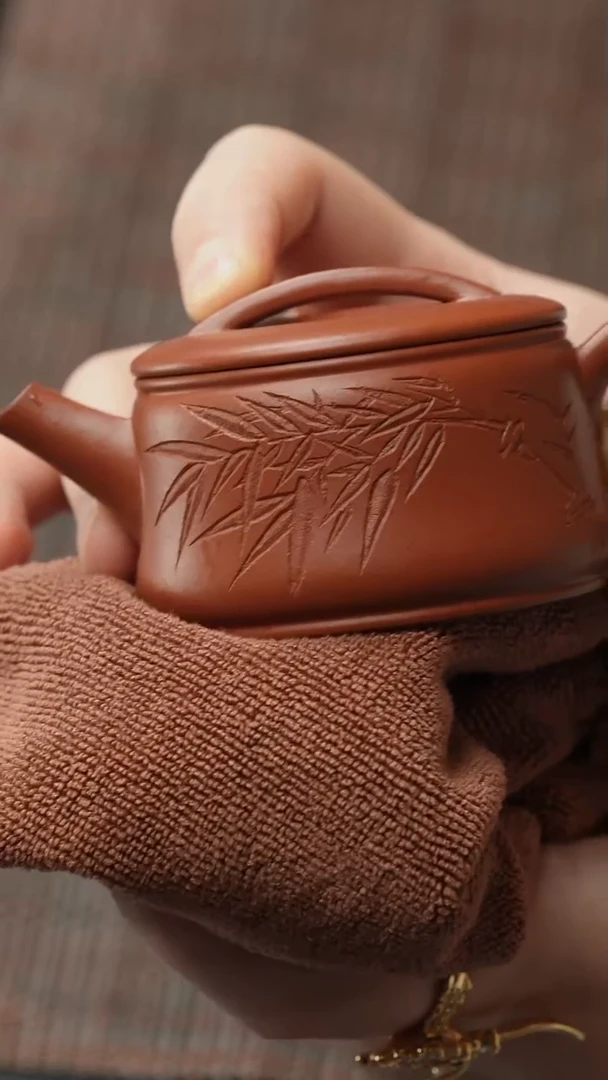 茶壶紫砂五堂 虚瓦-好久不见-刻