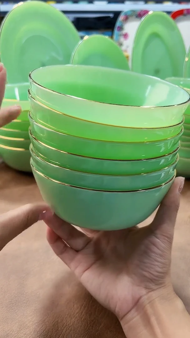 玉瓷 5.5英寸饭碗6个景德镇陶瓷