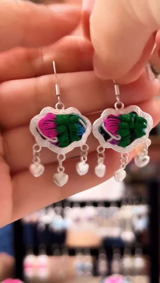 织绣艺枝独绣老绣饰品205