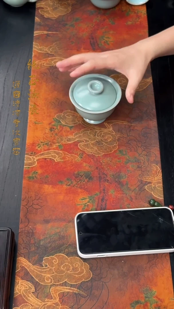 摆件微瑕清凉寺原矿釉1元宝盖碗