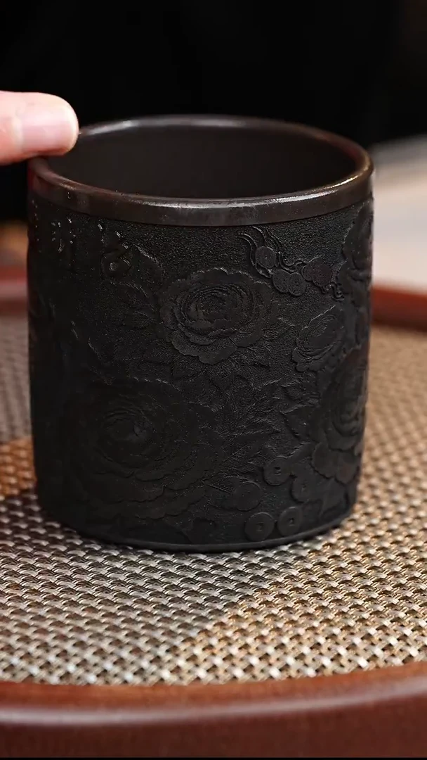 茶壶紫砂石黄牡丹花主人杯