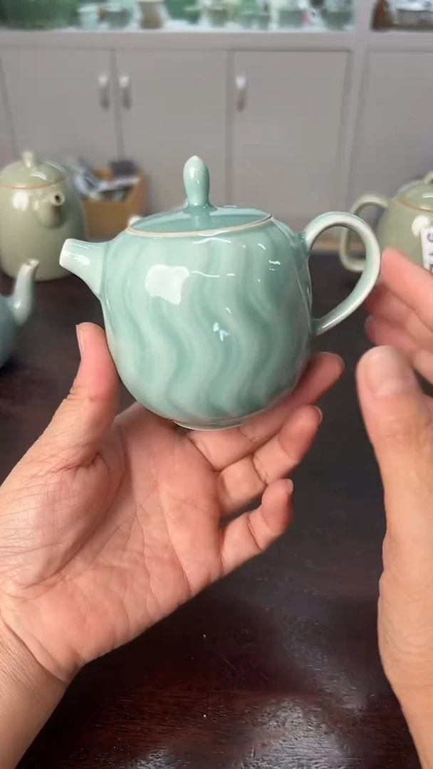 龙泉云间青瓷小米茶器