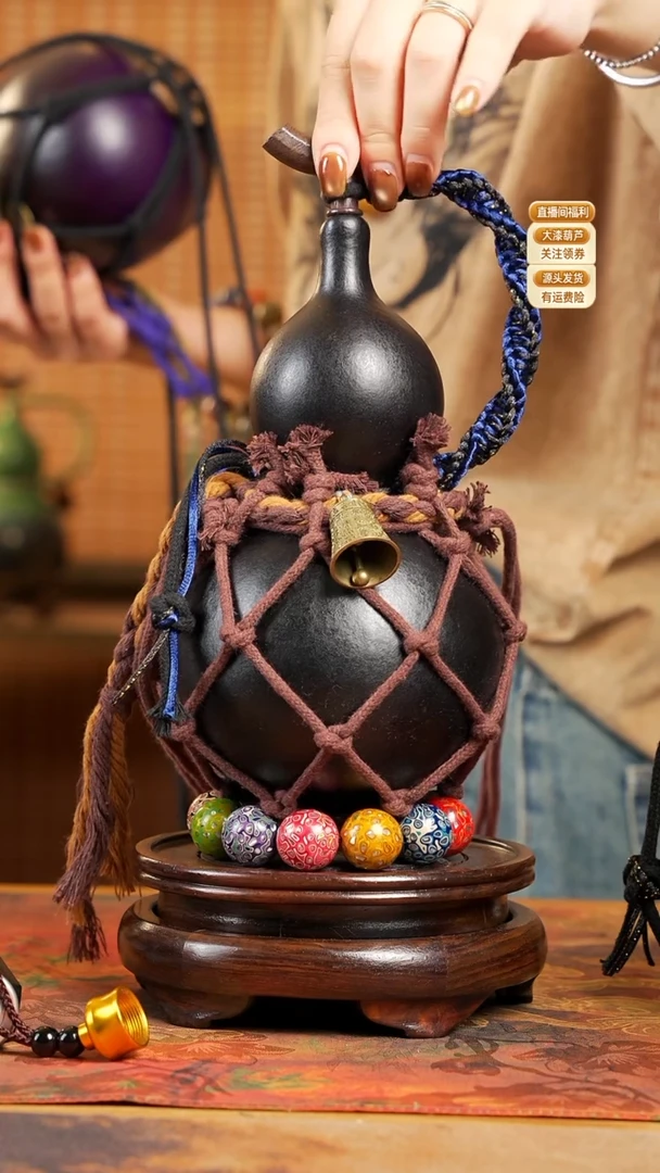 WS126网兜款葫芦不包手串及旋转底座