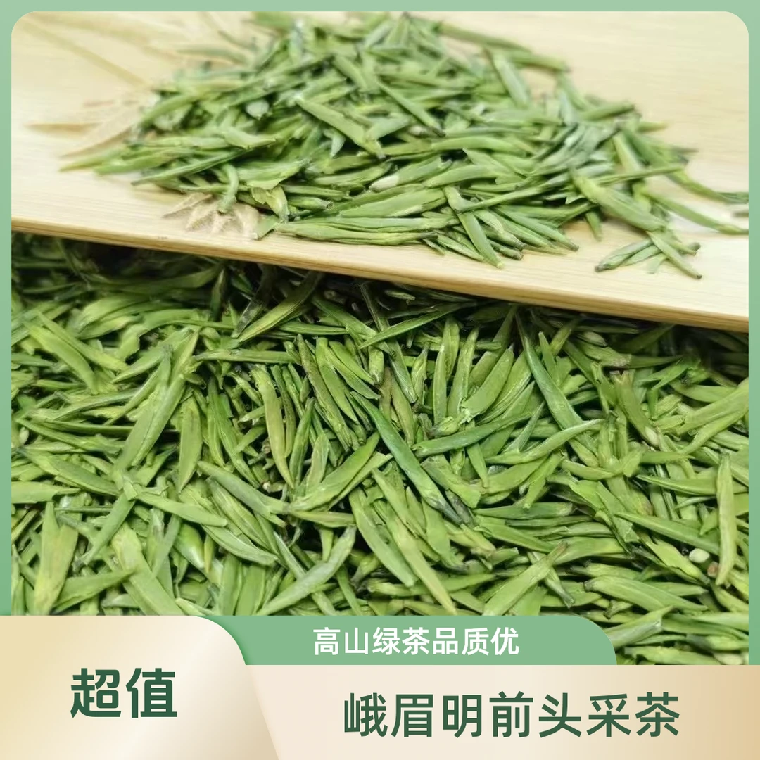 2025峨眉山明前头采雀舌茶峨眉高山绿茶全芽头