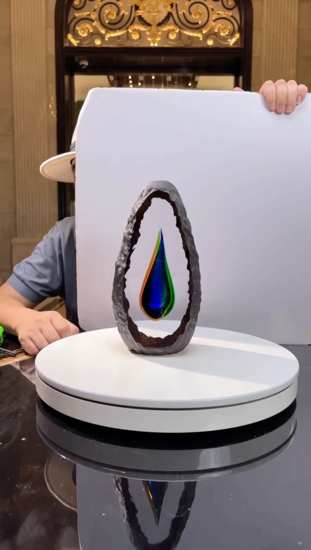 琉璃手工艺品AJ06526水晶琉璃摆件小号