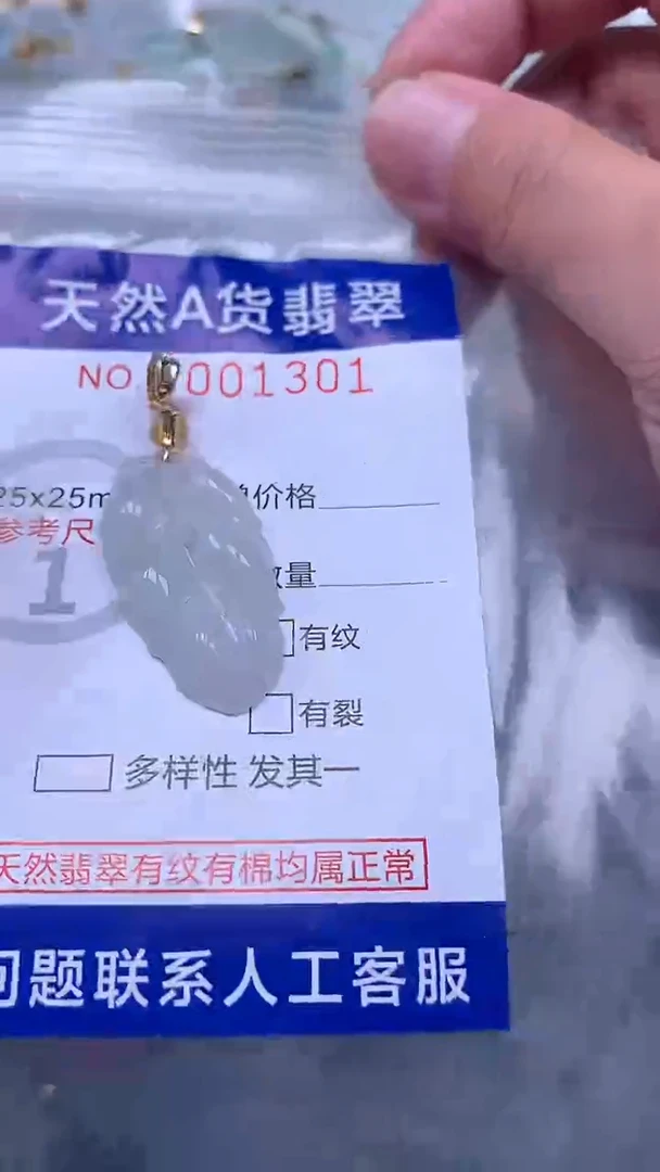 翡翠未镶嵌吊坠(不含链)1