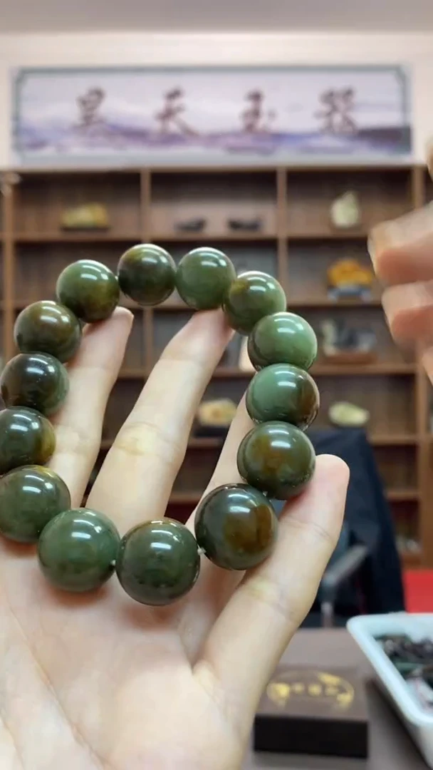 【闪购商品】岫岩河磨玉（透闪石质玉）手串未镶嵌手串-卡16