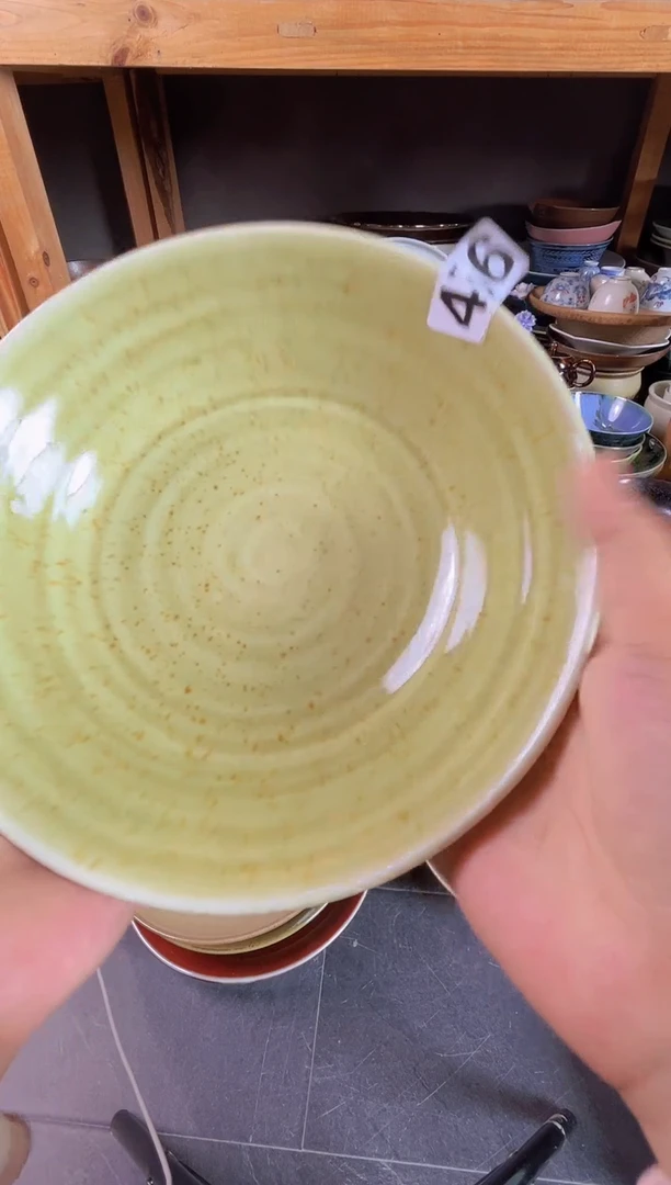 碗456  枣红花高脚8寸盘