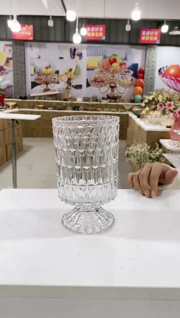 水晶玻璃透明桌面花瓶