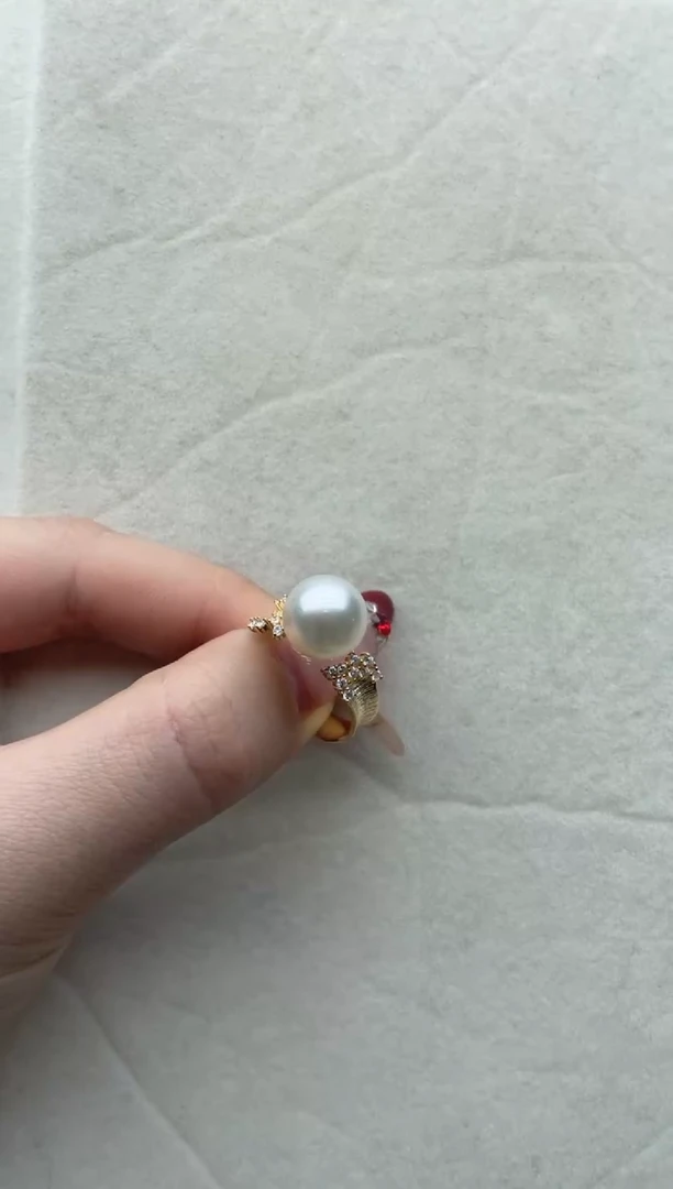 【闪购商品】海水珍珠戒指银S925镶嵌Y36