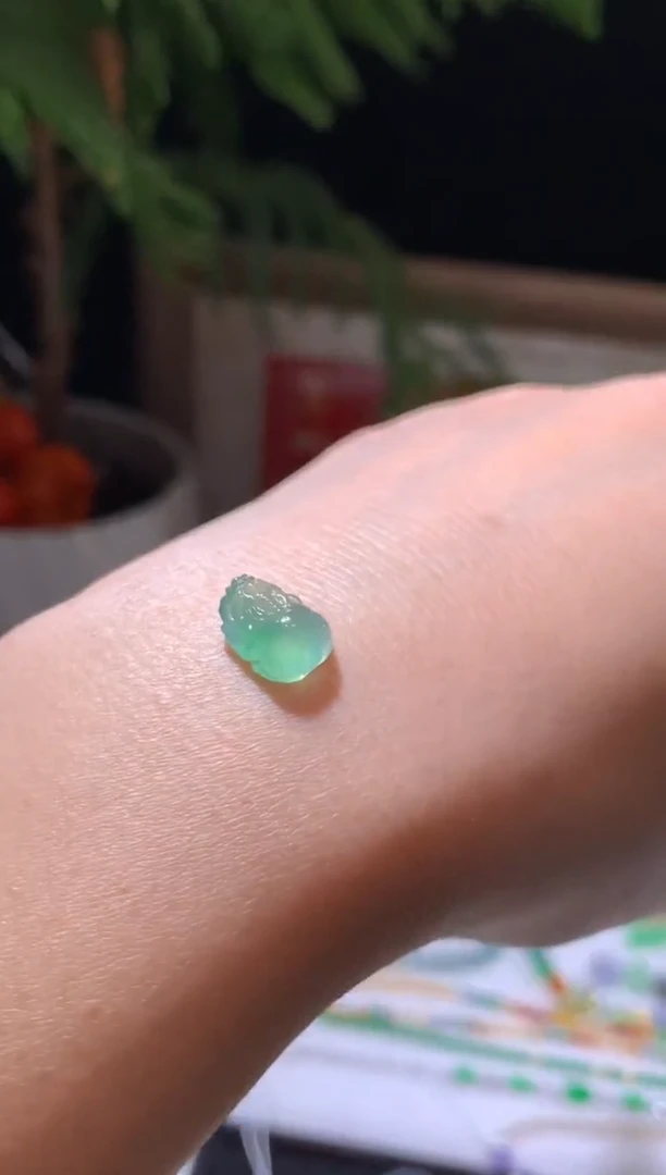 未镶嵌定制翡翠H****姐10.5*8.3*5.2貔貅