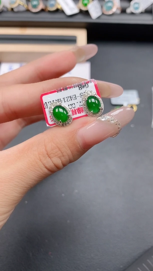 银S925镶嵌戒指翡翠1111