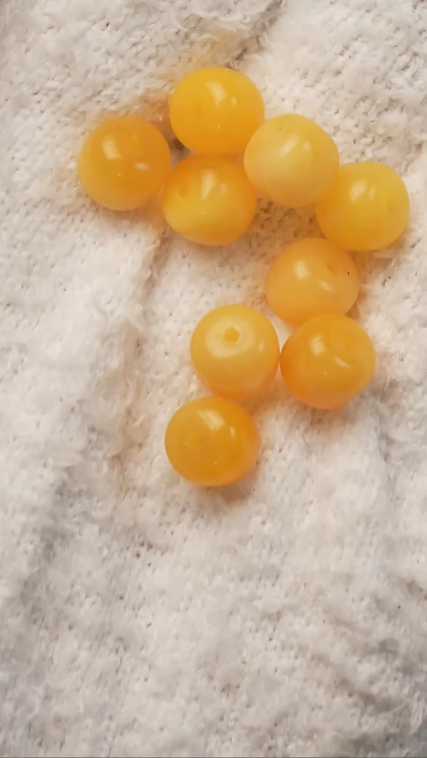 蜜蜡未镶嵌珠宝奇石S14蜜蜡珠珠