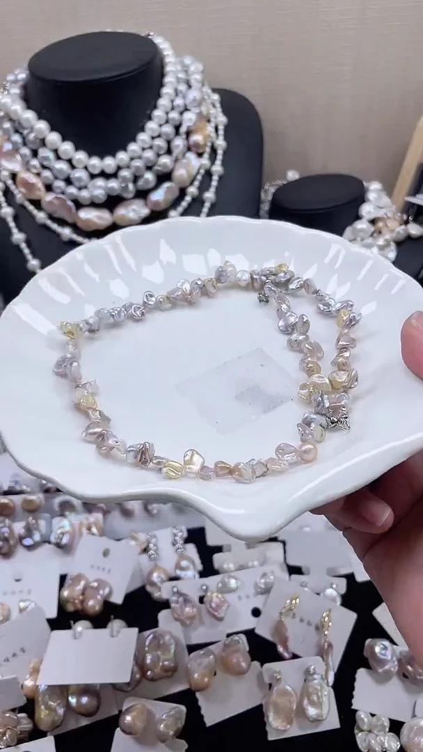 未镶嵌项链淡水珍珠【纯恬饰品】