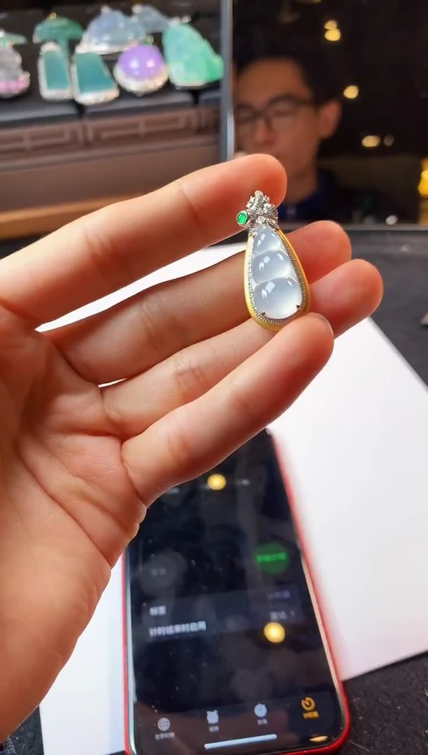 18K金镶嵌定制翡翠自**～PA-