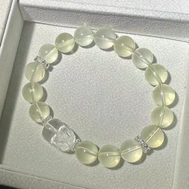 【白水貔貅】透体黄水 白水貔貅9.9mm