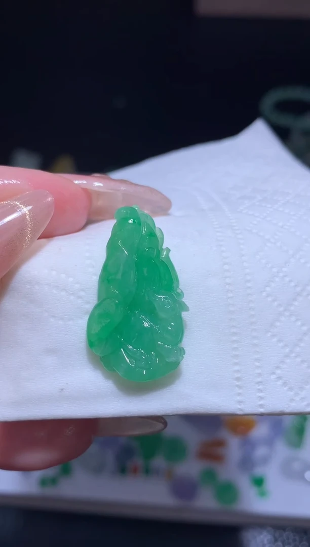 未镶嵌定制翡翠九尾狐