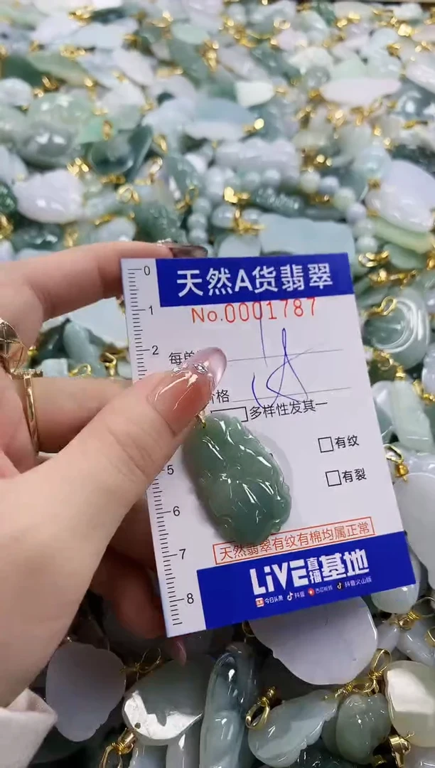 颈饰未镶嵌翡翠天然A货翡翠