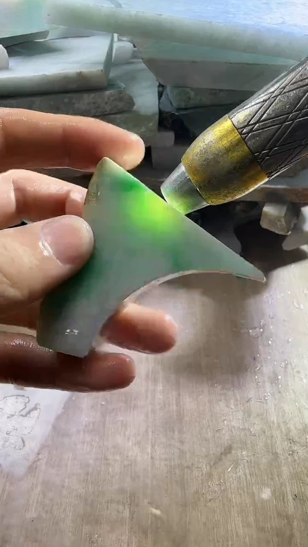 裸石翡翠天然翡翠A货花687