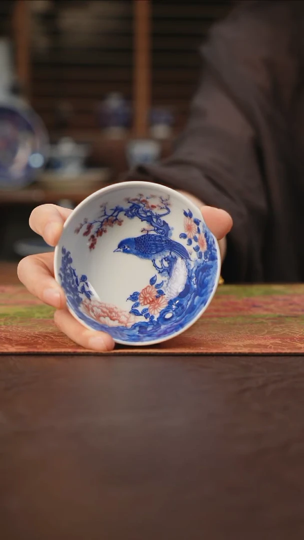 杯景德镇陶瓷杯碗柴烧多人I26