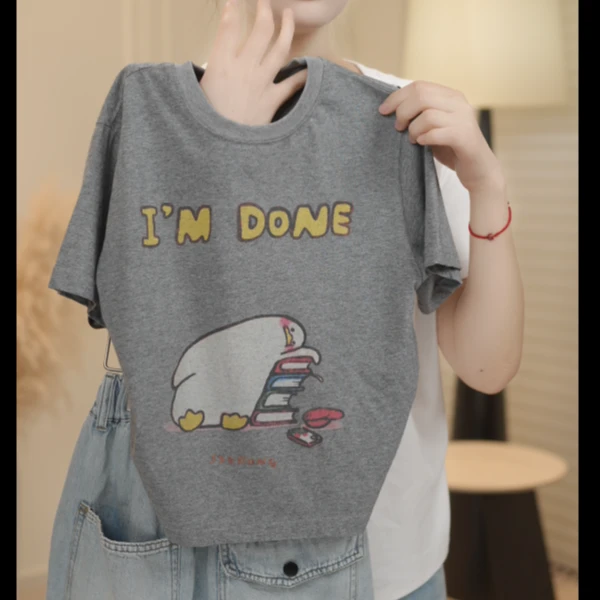 现货-【兔小呗】夏装儿童韩版时尚卡通休闲圆领百搭短袖T恤SJ5659