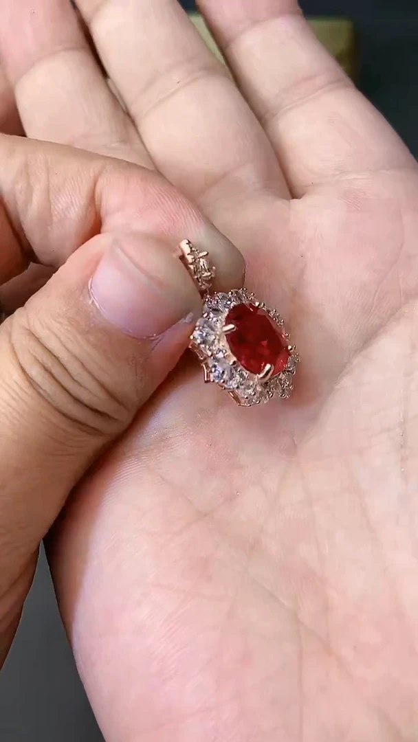 【闪购商品】红宝石颈饰银S925镶嵌321