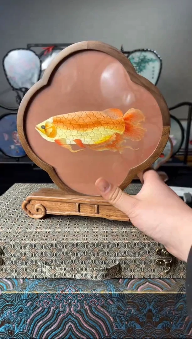 刺绣纯手工非遗苏绣双面绣摆件