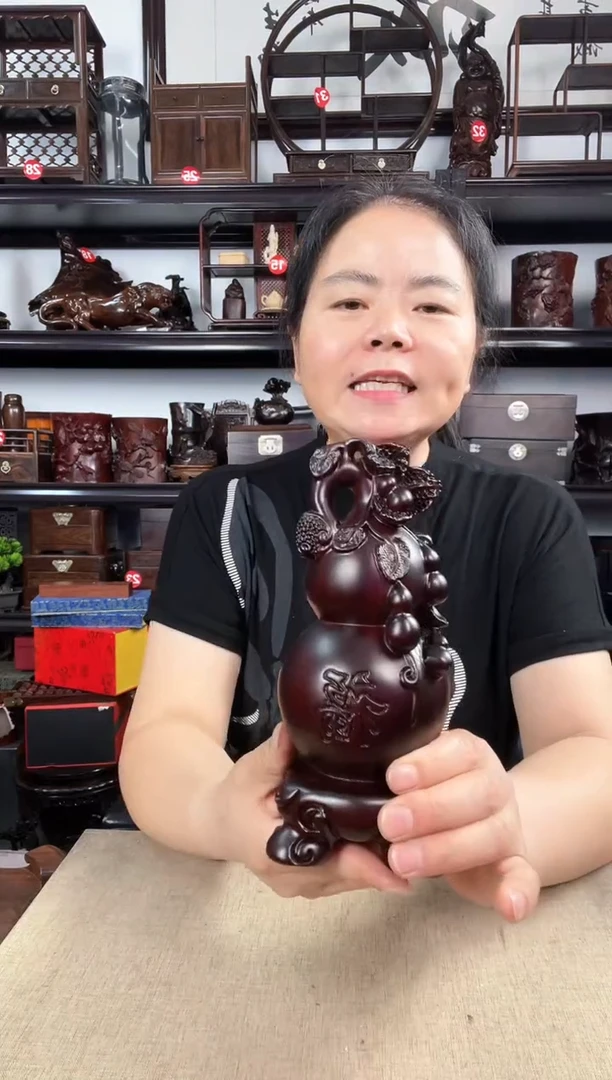 木葫芦摆件老李红木工艺品