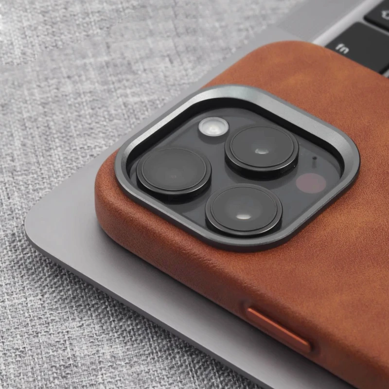 复古油蜡皮革MagSafe磁吸手机壳素皮适用苹果iPhone16/15promax