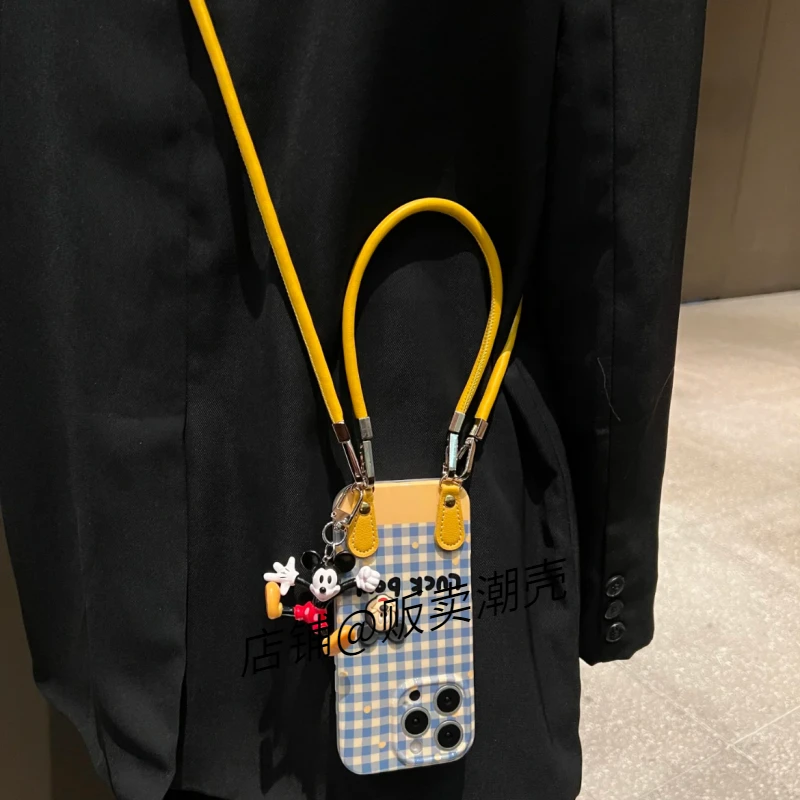 可爱田园风斜挎手机壳适用于IPhone16手机壳苹果15新款13/14挂绳