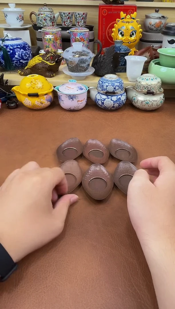 陶瓷茶具摆件旅行套组