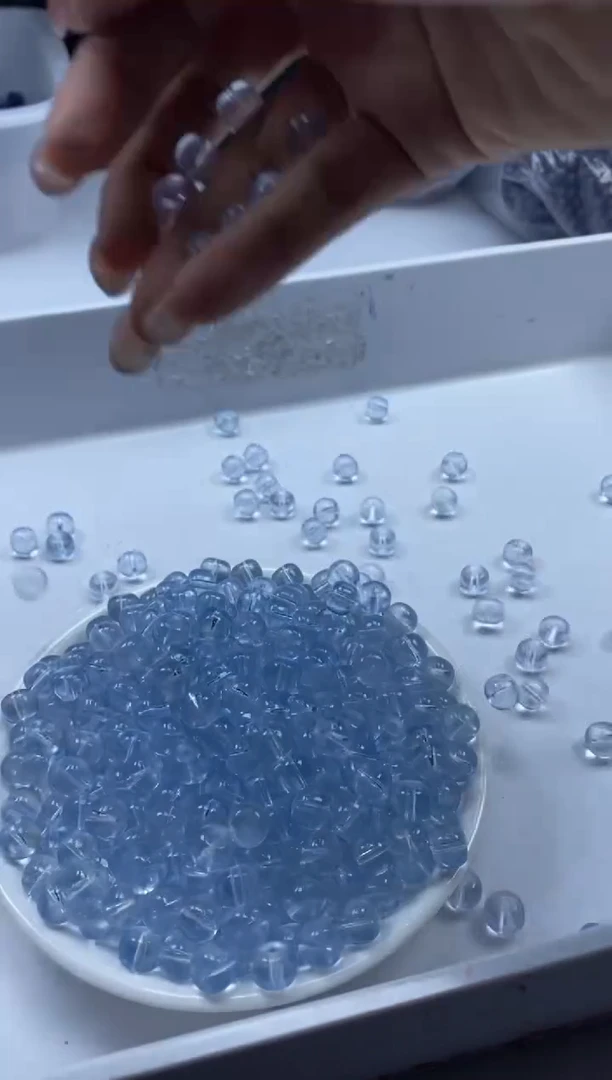 未镶嵌颈饰水晶w2677冰川蓝*海蓝宝老型8mm20颗