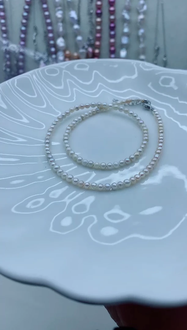 淡水珍珠未镶嵌颈饰文*淡水珍珠项链