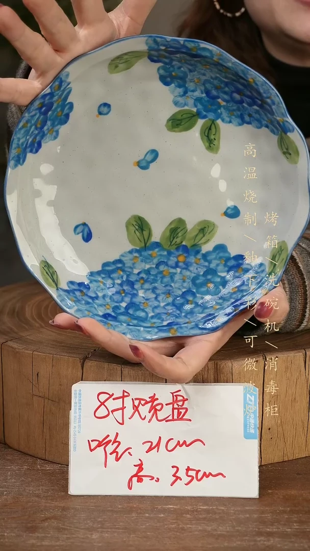 碗瓷景德镇手工手绘高温瓷釉下彩