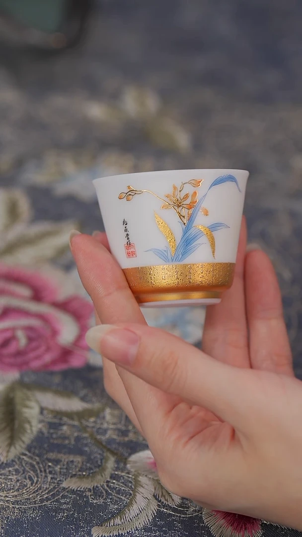 【闪购商品】兰亭集序兰花小客杯