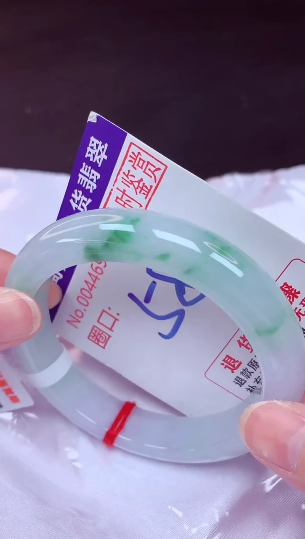 未镶嵌手镯翡翠58（48小时鉴赏期 ）