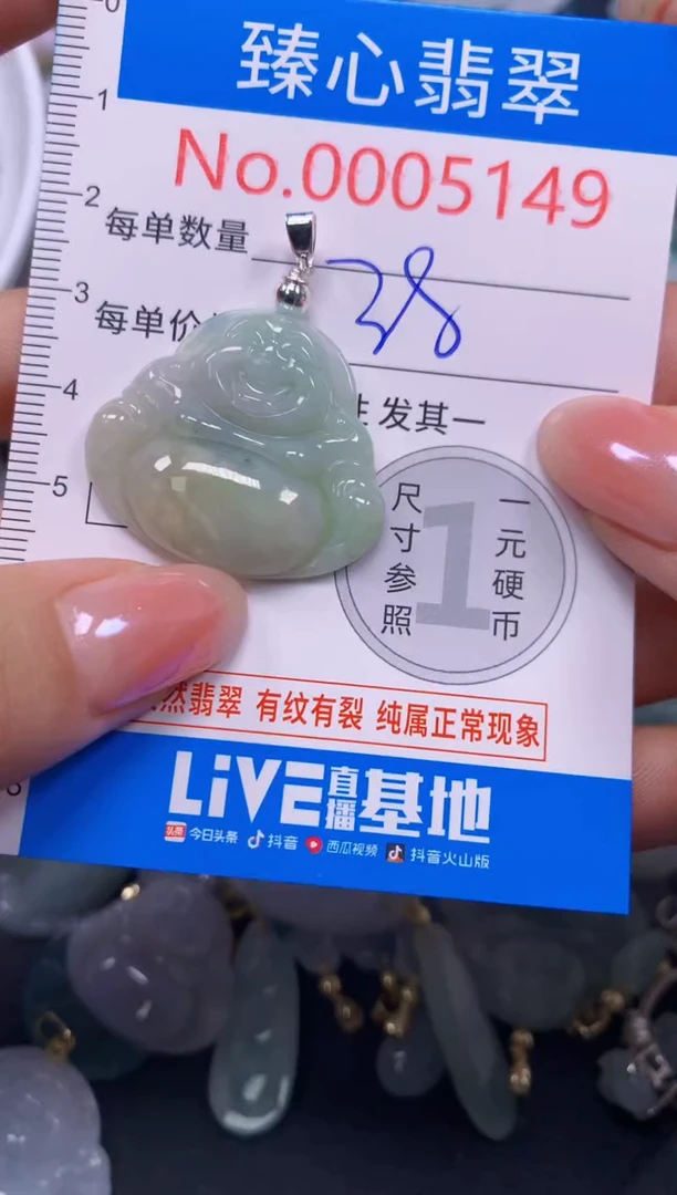 吊坠(不含链)未镶嵌翡翠5149