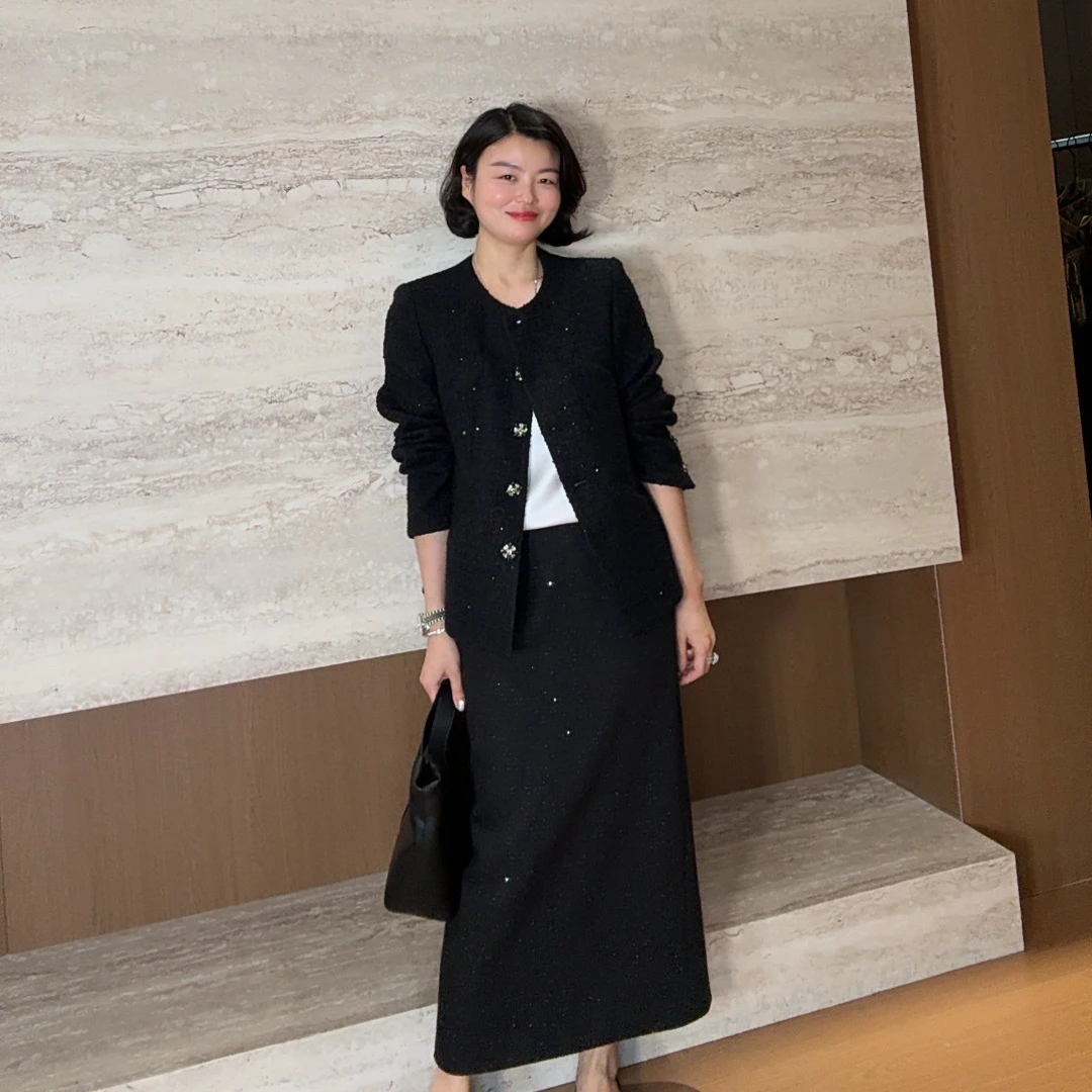 TANTAN 气质简约轻奢高级感秋季小香风外套3112