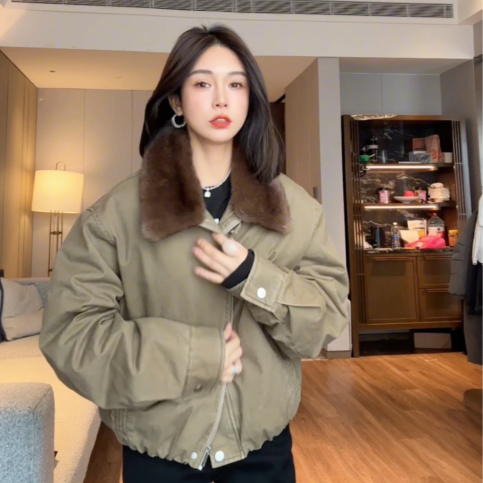 LYXZ x 大小与【温差】冬季新款可卸领牛仔保暖羽绒服外套75874