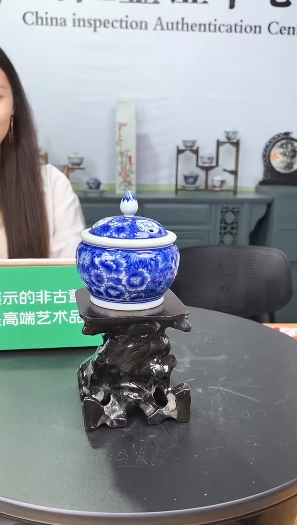 摆件景德镇陶瓷手工手绘香炉