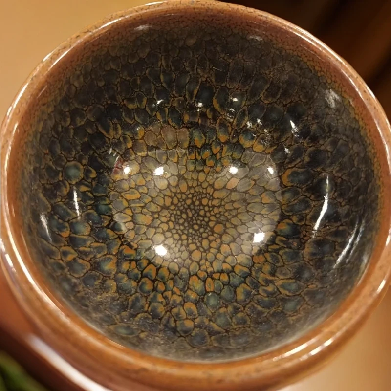 浮雕建阳建盏高档鹧鸪斑茶杯主人杯大号品茗杯喝茶家用泡茶碗茶盏