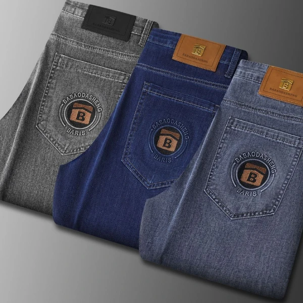 男士春秋季时尚百搭休闲牛仔裤25669