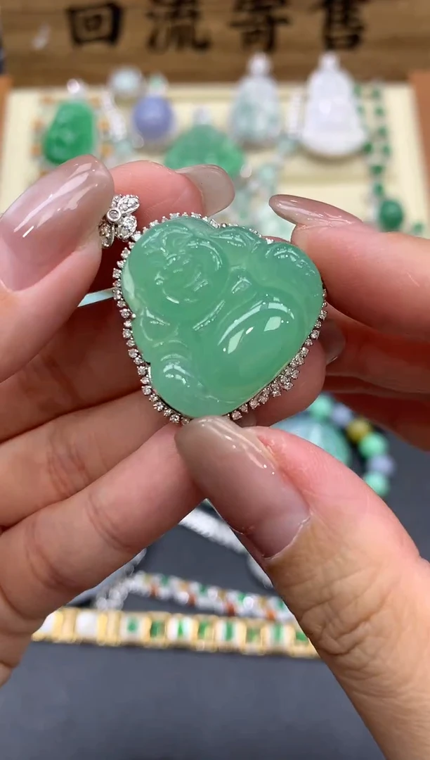 【闪购商品】翡翠颈饰18K金镶嵌559-中国好珍宝