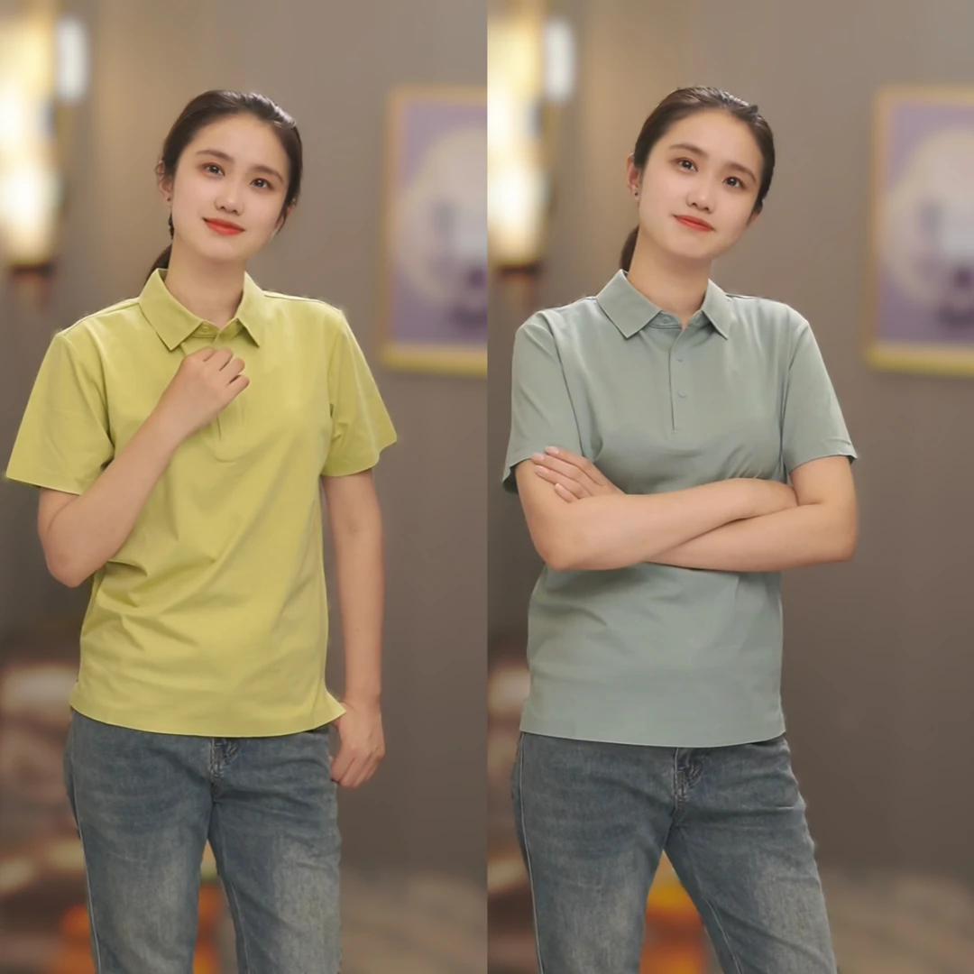 莱赛尔棉清凉丝滑男士夏季透气翻领休闲POLO衫