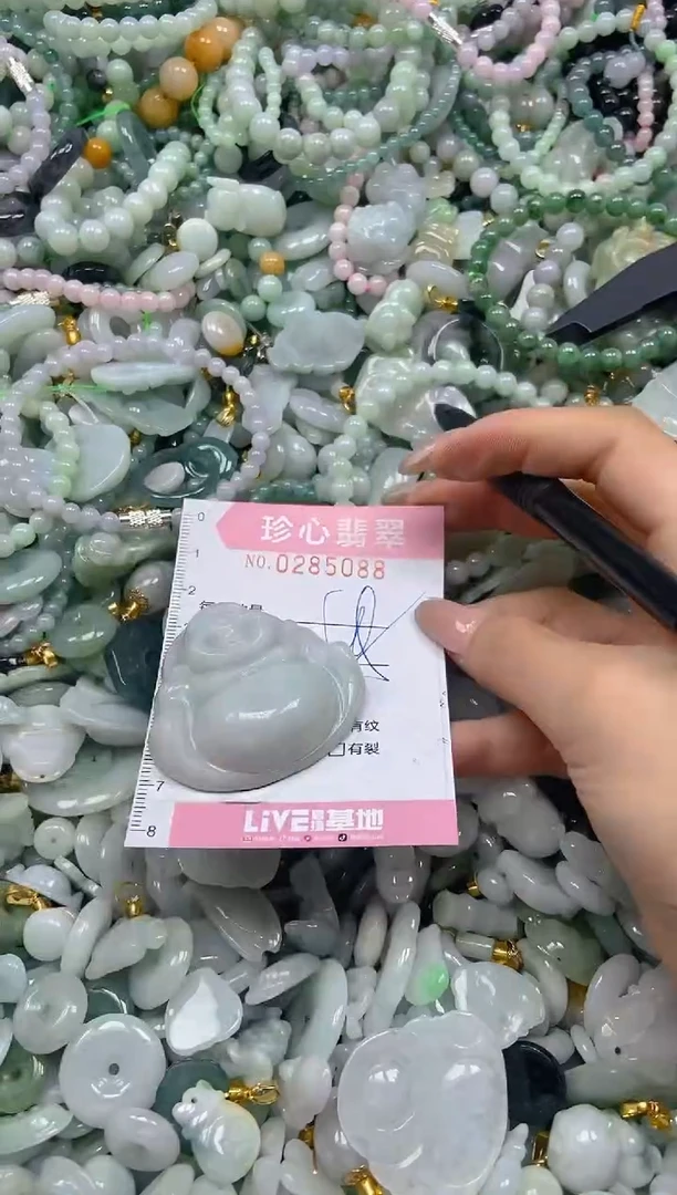 翡翠未镶嵌颈饰闪购0285088