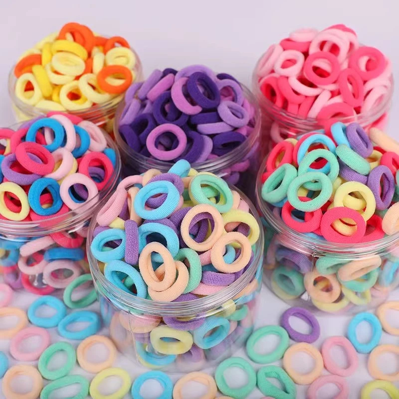 女童头绳韩版宝宝儿童发绳女孩彩色小圈流光风发圈皮筋不伤发发绳