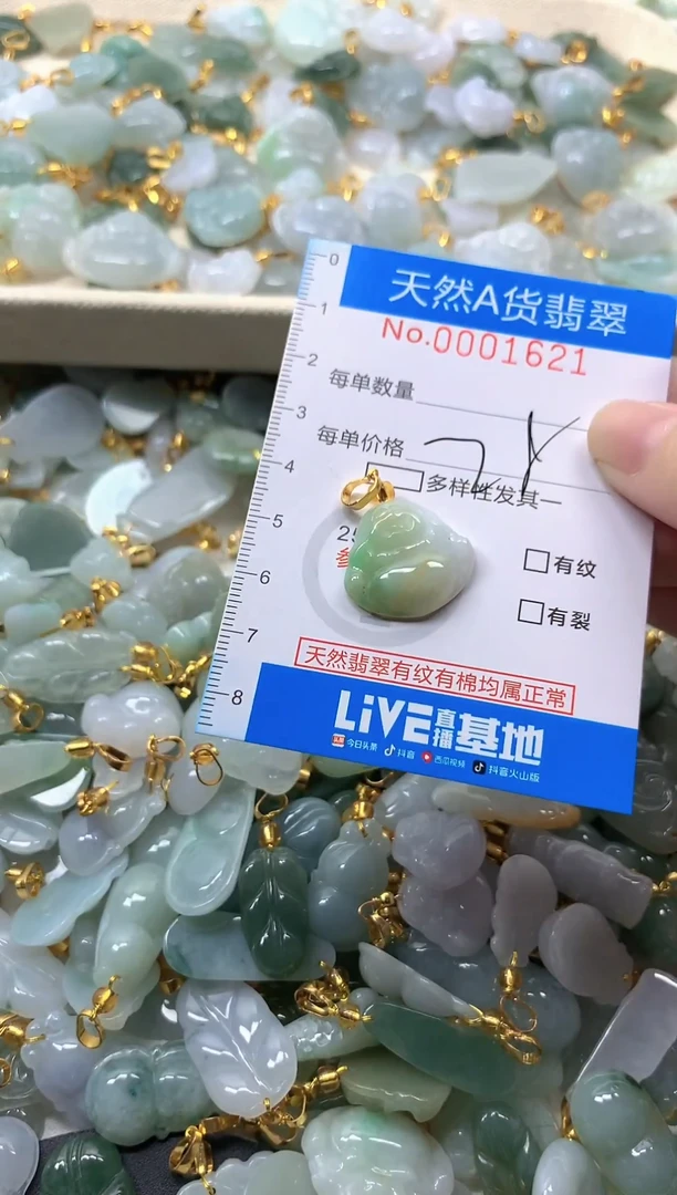 颈饰未镶嵌翡翠净货挂件-1621