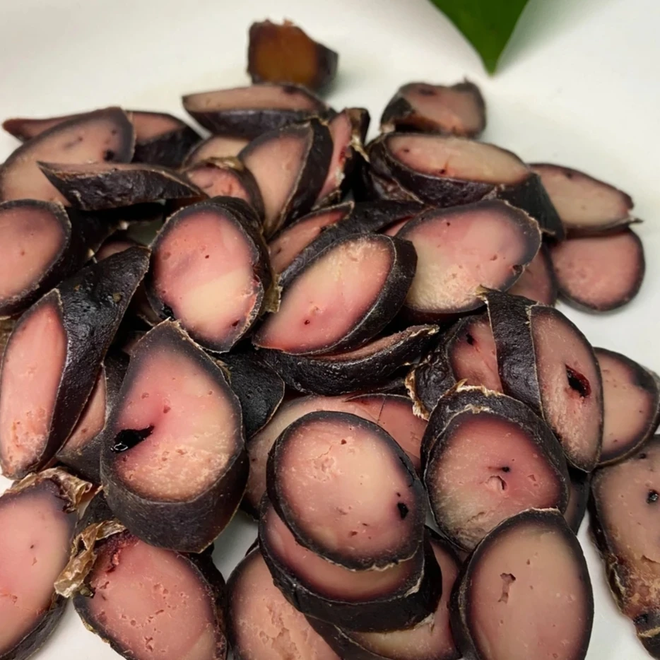 安庆特色传统手工制作猪血豆腐罐肠