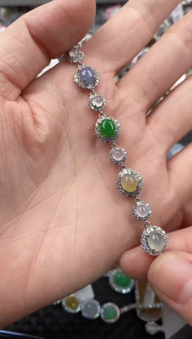 银S925镶嵌戒指翡翠888             1